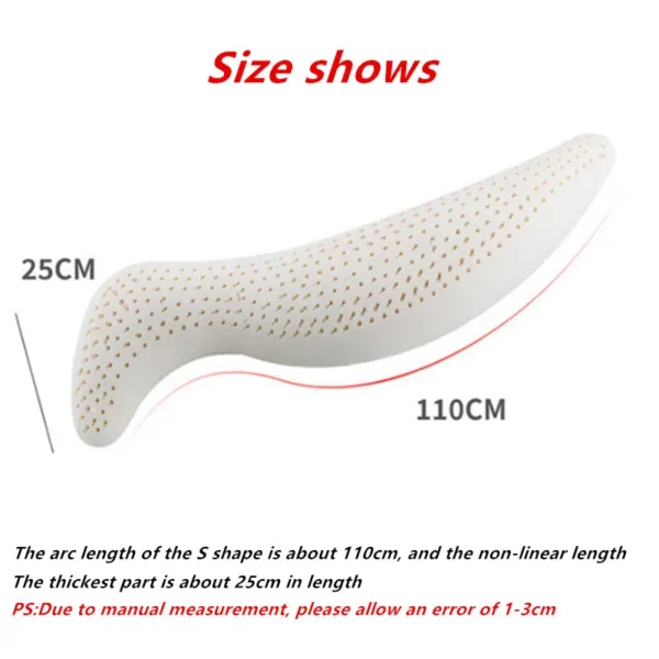 Thailand Original Natural Latex Pillow for Sleep Apnea and Side Sleeping - Image 6