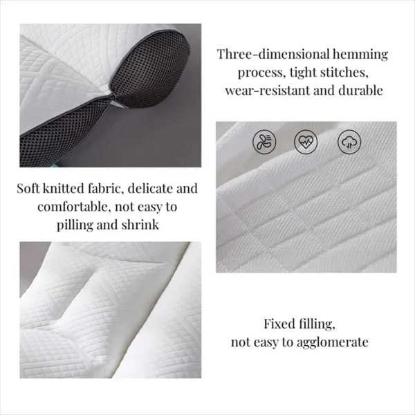 Pillow For Sleep Apnea Memory Foam Neck Support Slow Rebound - Image 6