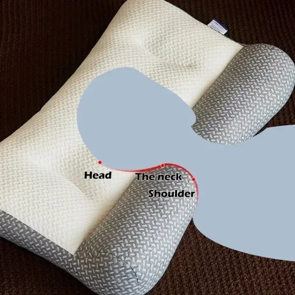 Long Neck Pillow for Sleep Apnea Relief: Orthopedic Support and Comfort - Image 4