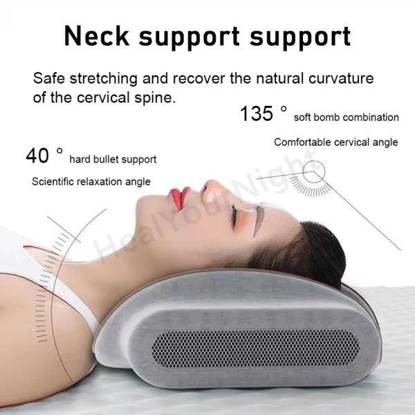 Neck Pillow for Sleep Apnea Relief and Side Sleeping Support - Image 5