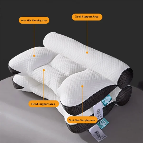 Memory Orthopedic Cotton Pillow for Sleep Apnea: Cervical Support - Image 3