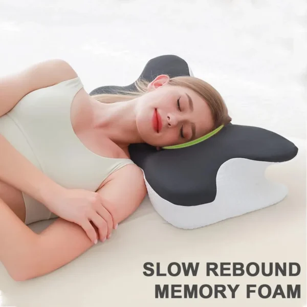 Ergonomic Butterfly Pillow for Sleep Apnea, Neck Protection and Comfort - Image 2