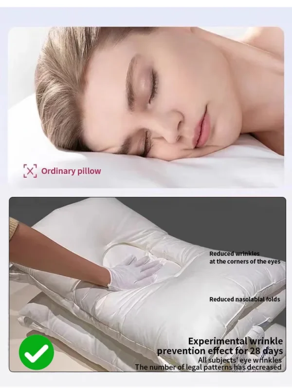 Pillow For Sleep Apnea, Soft Orthopedic Cervical Support Pillow - Image 3