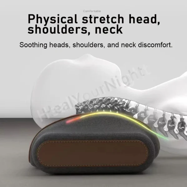Pillow for Sleep Apnea: Heating, Massage, and Traction for Neck and Spine Support - Image 4