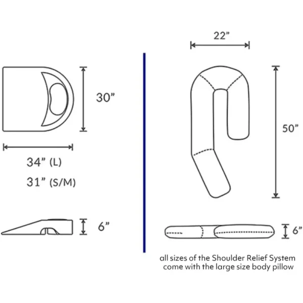 Medical Grade Body Pillow for Sleep Apnea Relief with Protective Cover - Image 5