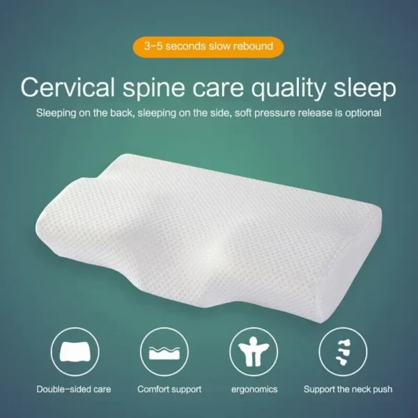 Pillow For Sleep Apnea, Memory Foam, Cervical Support, Anti-Snoring Design