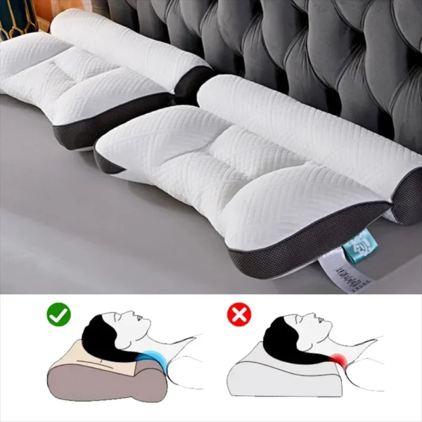 Pillow For Sleep Apnea Memory Foam Neck Support Slow Rebound - Image 5