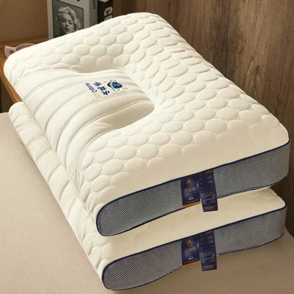 Antibacterial Pillow for Sleep Apnea: Natural Rubber Cervical Spine Support