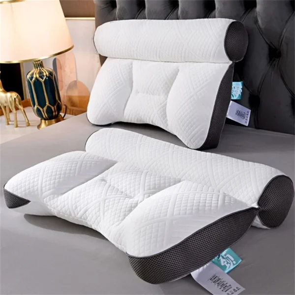 Memory Orthopedic Cotton Pillow for Sleep Apnea: Cervical Support