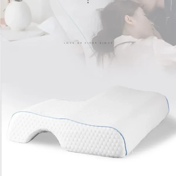 Memory Foam Pillow for Sleep Apnea Couples Comfort - Image 3