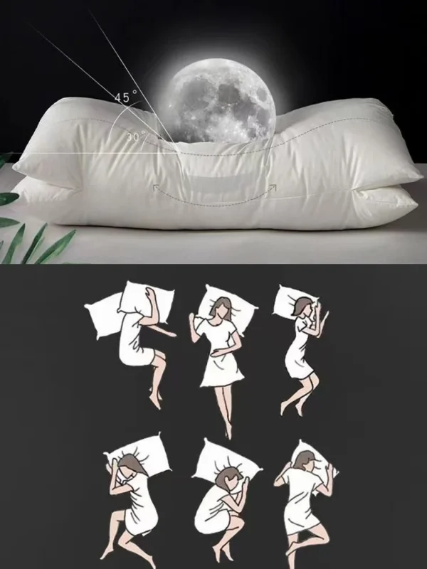 Pillow For Sleep Apnea: Velvet Anti-Wrinkle, Neck Pain Relief, Relaxing Sleep - Image 6
