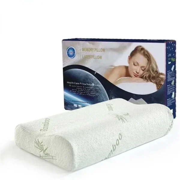 Bamboo Memory Foam Pillow for Sleep Apnea and Cervical Health - Image 6