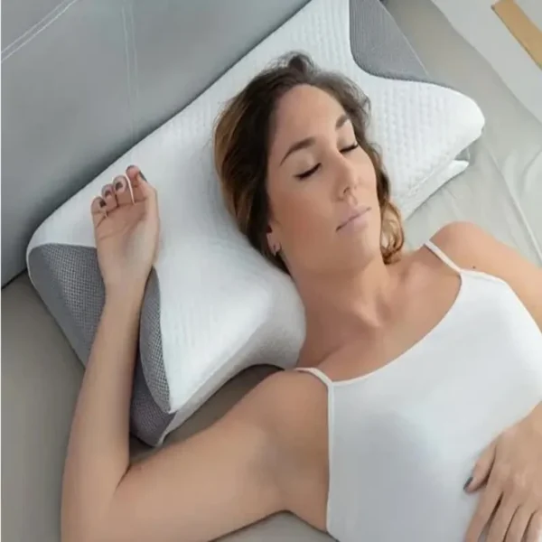 Butterfly Memory Foam Pillow for Sleep Apnea and Neck Pain Relief - Image 2