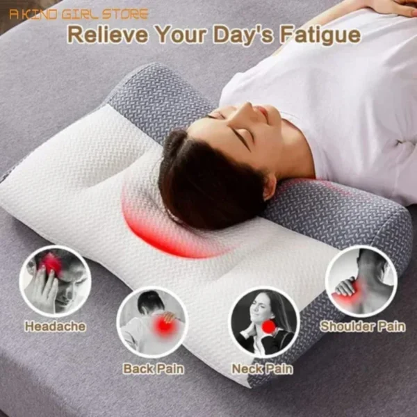 Pillow for Sleep Apnea: Super Ergonomic Orthopedic Cervical Contour. - Image 2