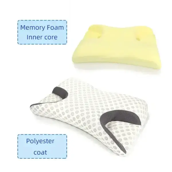 Ergonomic Pillow for Sleep Apnea, Neck and Shoulder Pain Relief - Image 5