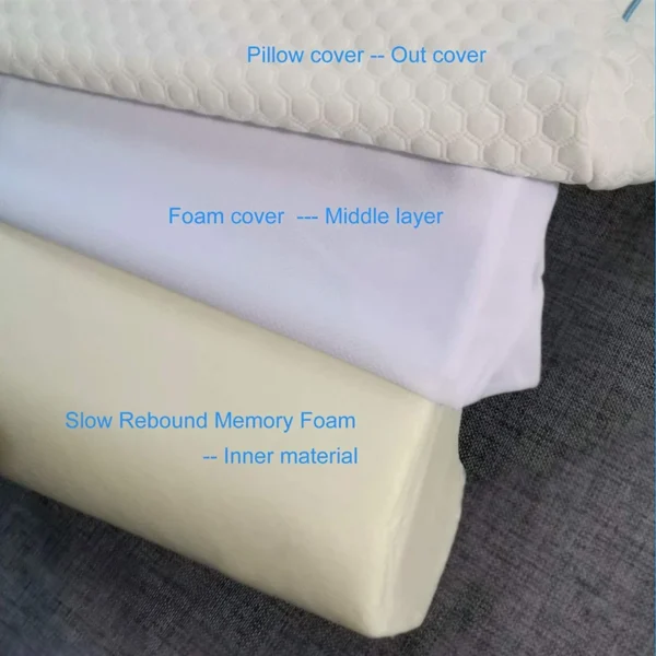 Memory Foam Pillow for Sleep Apnea: Anti-Hand Pressure, Easy Washing, Cuddle Support - Image 5