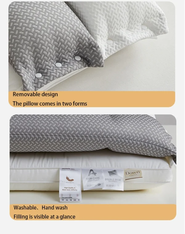 Pillow for Sleep Apnea: Double-Layer Neck Protection - Image 5