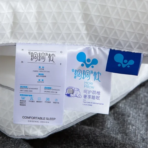 100% Cotton Pillow for Sleep Apnea Neck Protection - Image 3