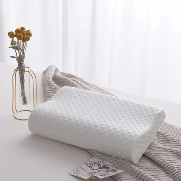 Pillow for Sleep Apnea: Long Memory Foam Neck Protection Pillow.