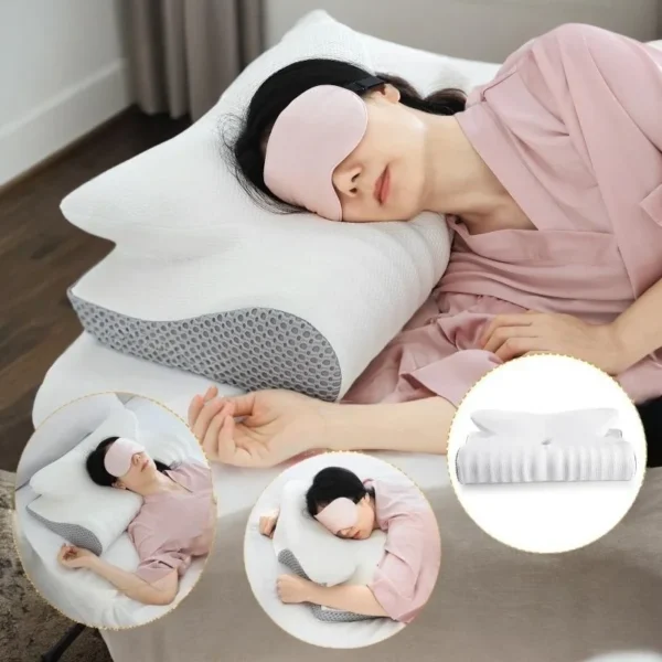 Memory Foam Pillow for Sleep Apnea and Neck Pain Relief