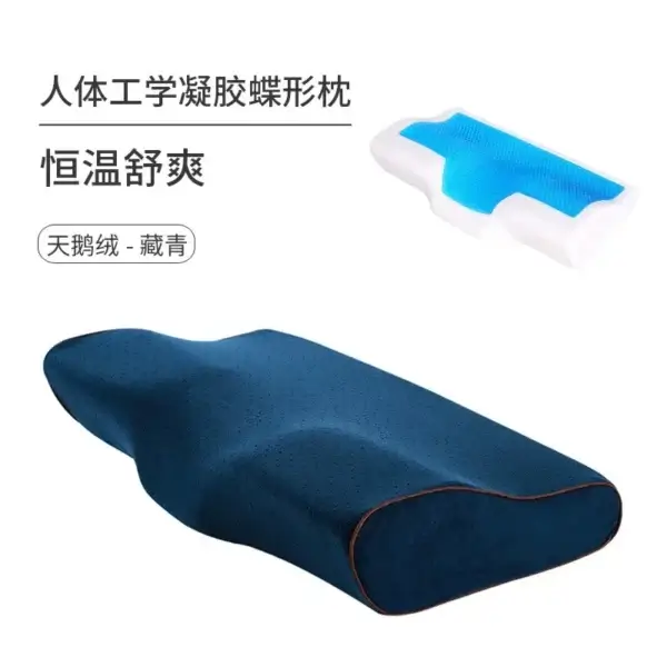 Pillow For Sleep Apnea Memory Foam Gel Orthopedic Ice-Cool Anti-Snore - Image 2