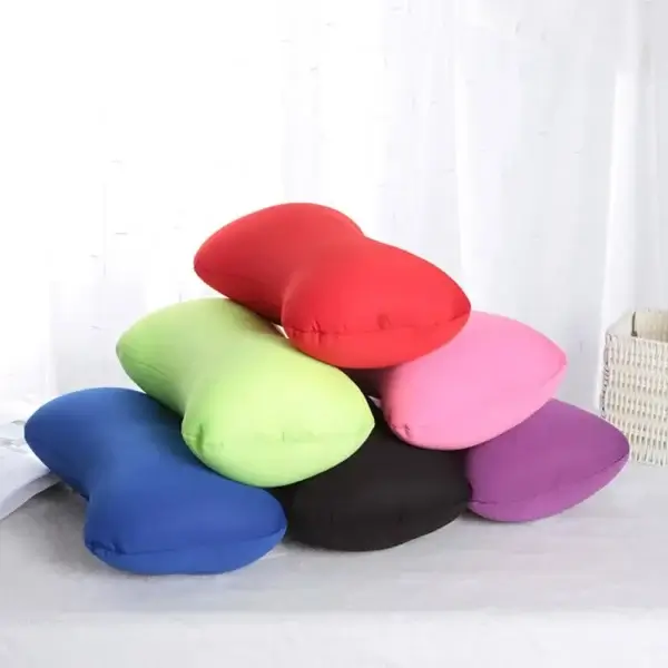 Pillow For Sleep Apnea, Microbead Bolster, Neck Support, Travel Comfort - Image 4