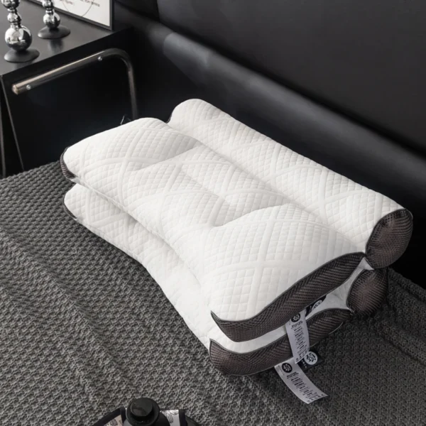 Pillow For Sleep Apnea, 3D Orthopedic, Anti-Snoring, High Elastic Support - Image 6