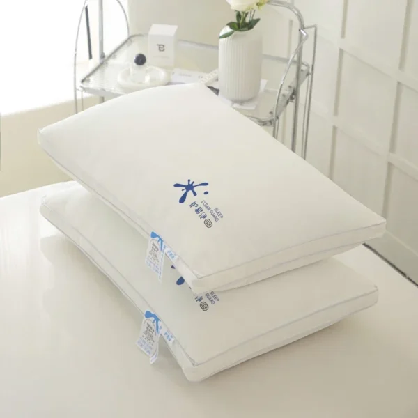 Pillow For Sleep Apnea Waterproof Antibacterial Orthopedic Memory Foam Core - Image 3