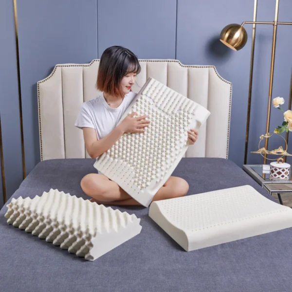 Natural Latex Pillow for Sleep Apnea: Orthopedic Support and Anti-Snore Massage