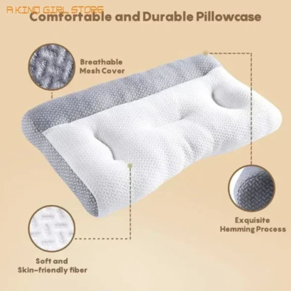 Pillow for Sleep Apnea: Super Ergonomic Orthopedic Cervical Contour. - Image 4