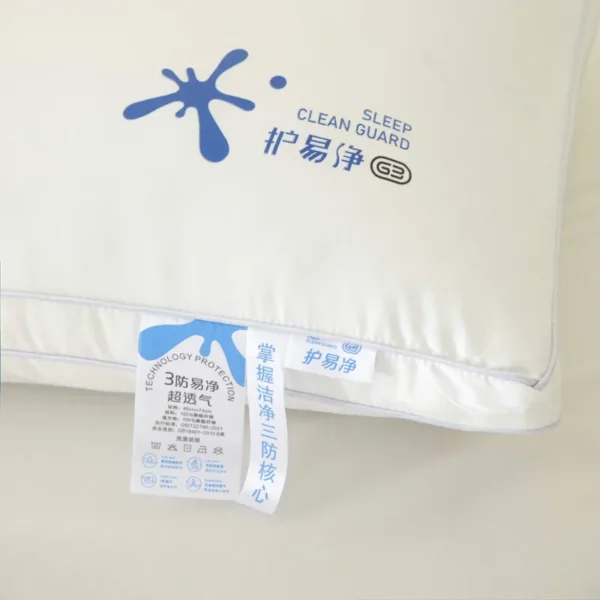 Pillow For Sleep Apnea Waterproof Antibacterial Orthopedic Memory Foam Core - Image 6