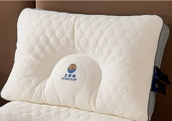 Antibacterial Pillow for Sleep Apnea: Natural Rubber Cervical Spine Support - Image 6