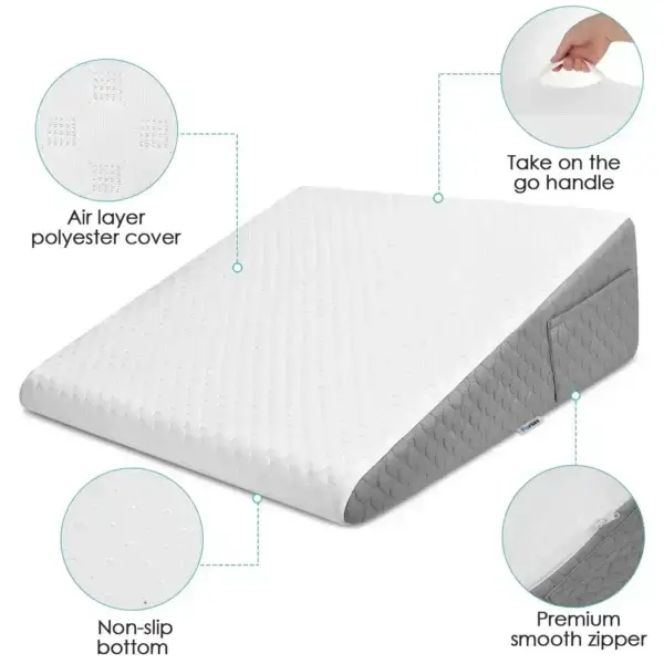 Pillow For Sleep Apnea, Wedge Support, Acid Reflux Relief, Snoring Comfort - Image 5