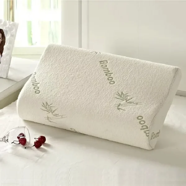Pillow for Sleep Apnea: Long Memory Foam Neck Protection Pillow. - Image 3