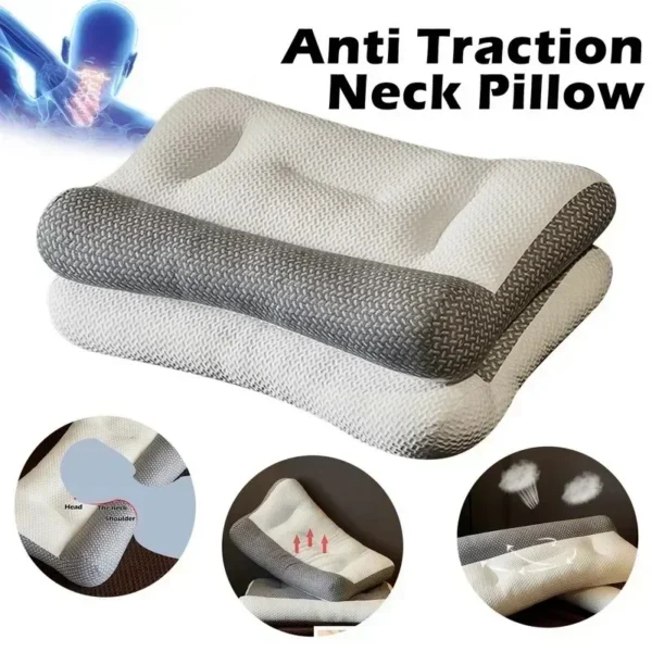 Long Neck Pillow for Sleep Apnea Relief: Orthopedic Support and Comfort - Image 6