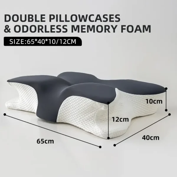 Butterfly Shape Pillow for Sleep Apnea and Neck Protection - Image 5