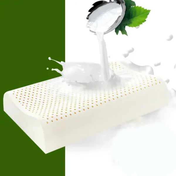 Natural Latex Pillow for Sleep Apnea and Neck Support Relief - Image 2