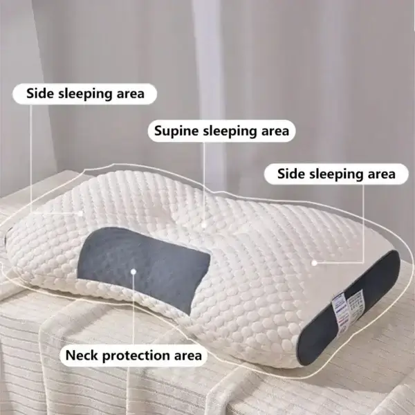 Pillow For Sleep Apnea, Honeycomb Massage, Cervical Support, Antibacterial Core - Image 3