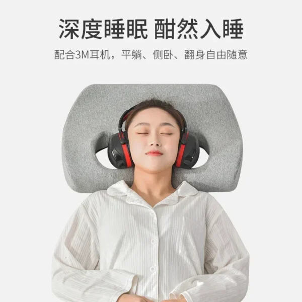 Pillow For Sleep Apnea Ergonomic Orthopedic Memory Foam Side Sleeper - Image 4