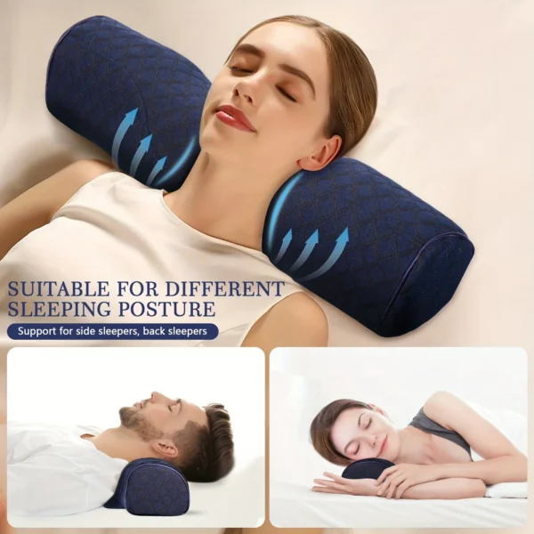 Pillow for Sleep Apnea: Washable Orthopedic Neck Pillow with Memory Foam - Image 2