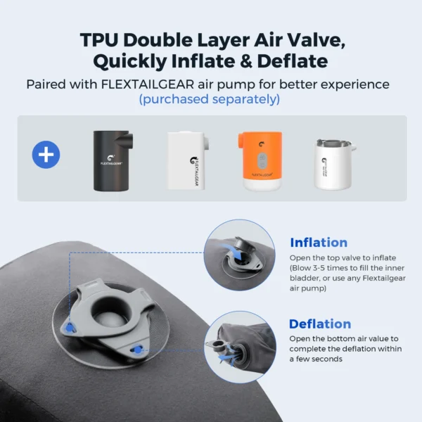 Ergonomic Inflatable Pillow for Sleep Apnea Relief, Travel & Home Use - Image 4
