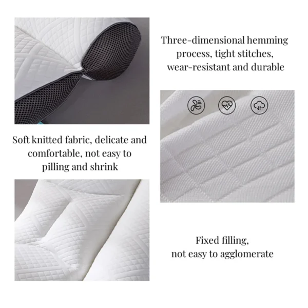 Memory Orthopedic Cotton Pillow for Sleep Apnea: Cervical Support - Image 6