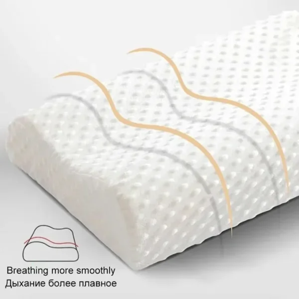 Pillow for Sleep Apnea: Memory Foam Neck Protection. - Image 3