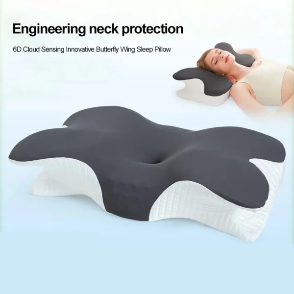 Ergonomic Butterfly Pillow for Sleep Apnea, Neck Protection and Comfort - Image 4