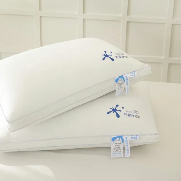 Pillow For Sleep Apnea Waterproof Antibacterial Orthopedic Memory Foam Core - Image 4