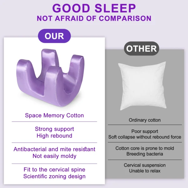 Pillow for Sleep Apnea: Super Soft Beauty Face Pillow with Anti-Wrinkle Features - Image 8