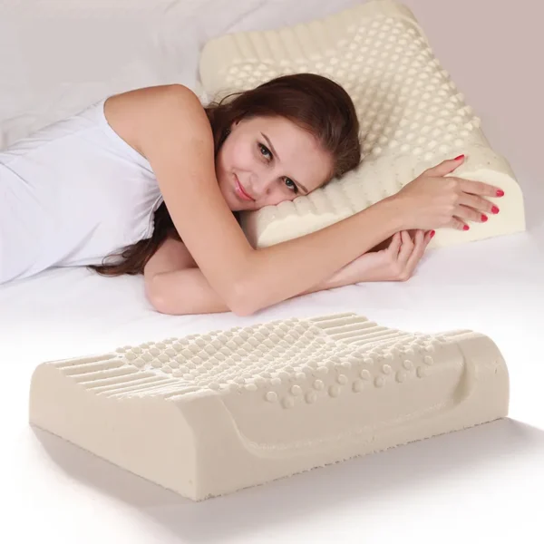 Natural Latex Pillow for Sleep Apnea and Neck Support Relief - Image 5