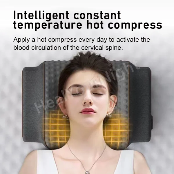 Pillow for Sleep Apnea: Heating, Massage, and Traction for Neck and Spine Support - Image 3