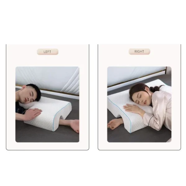 Memory Foam Pillow for Sleep Apnea Couples Comfort - Image 4