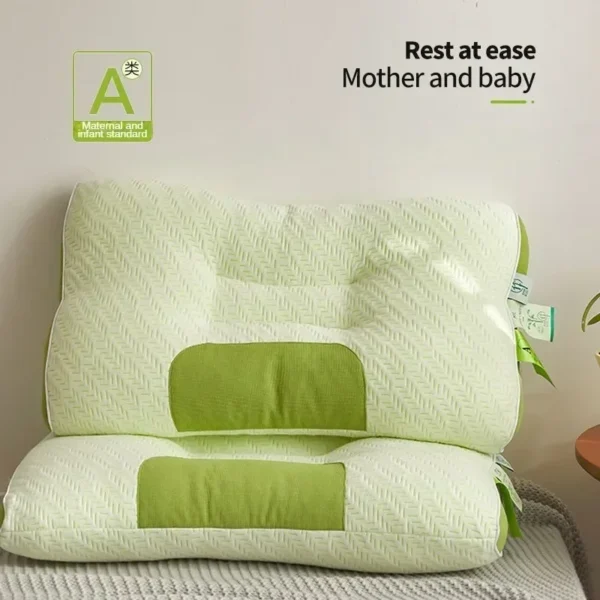 Pillow For Sleep Apnea Bamboo Carbon Fiber Antibacterial Neck Support